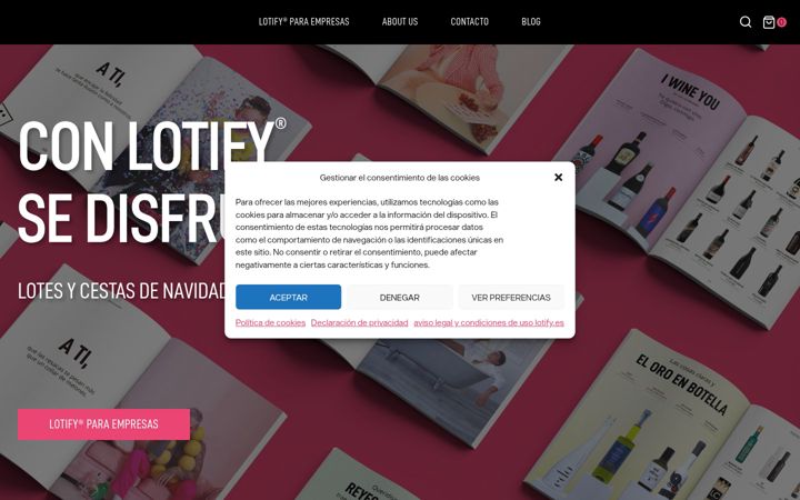 Screenshot of lotify.es