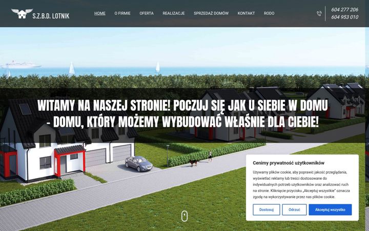 Screenshot of lotnik-domy.pl