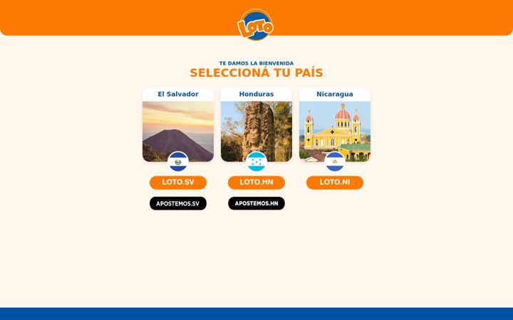 Screenshot of loto.sv