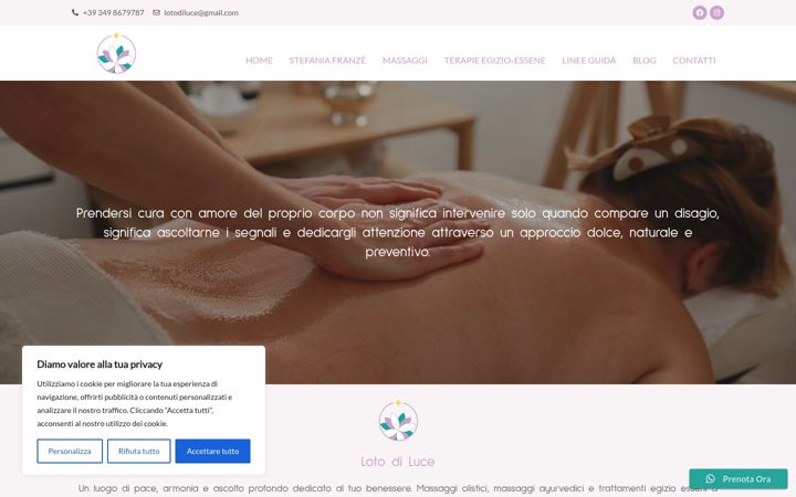Screenshot of lotodiluce.it