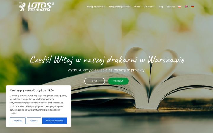Screenshot of lotos-poligrafia.com