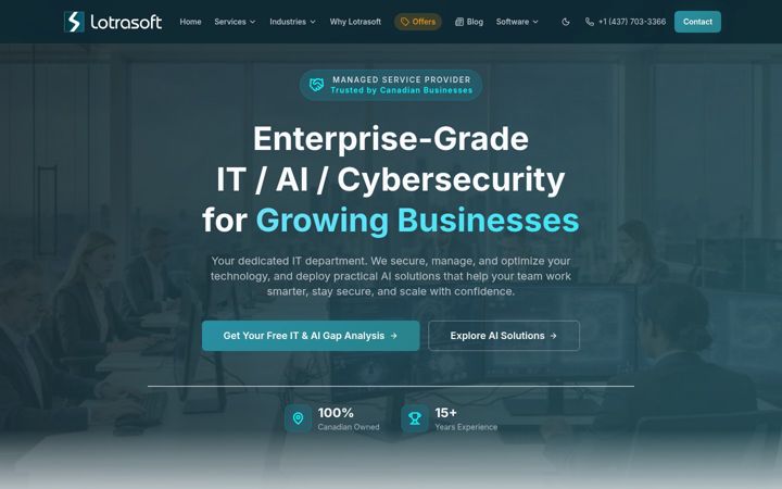 Screenshot of lotrasoft.com