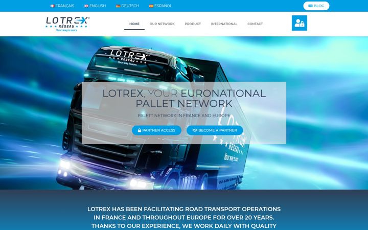 Screenshot of lotrex.eu