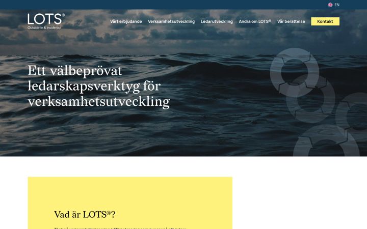 Screenshot of lots.se