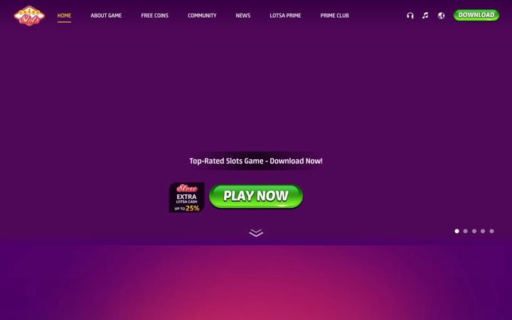 Screenshot of lotsa-slots.com