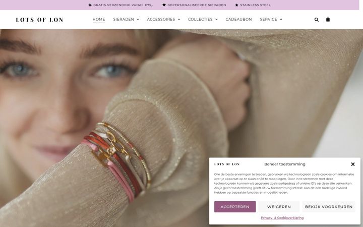 Screenshot of lotsoflon.nl