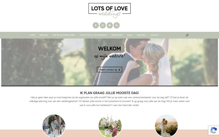 Screenshot of lotsofloveweddings.nl