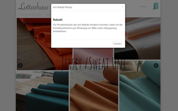 Screenshot of lottashaus.de