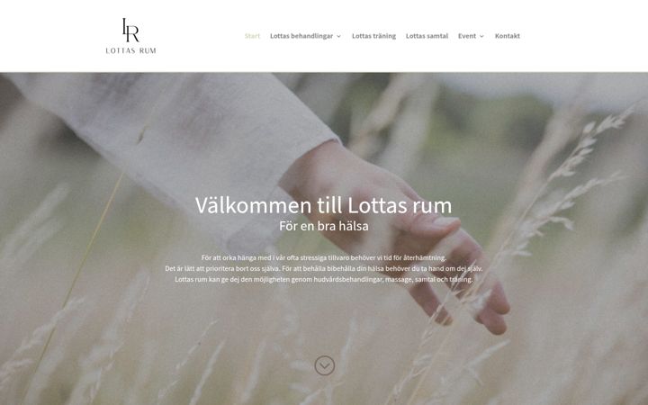 Screenshot of lottasrum.se