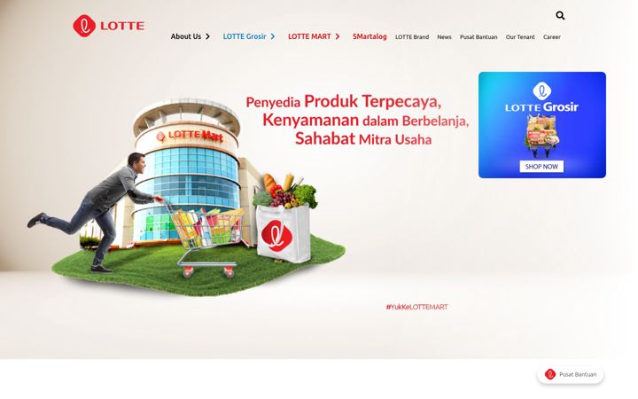 Screenshot of lottemart.co.id