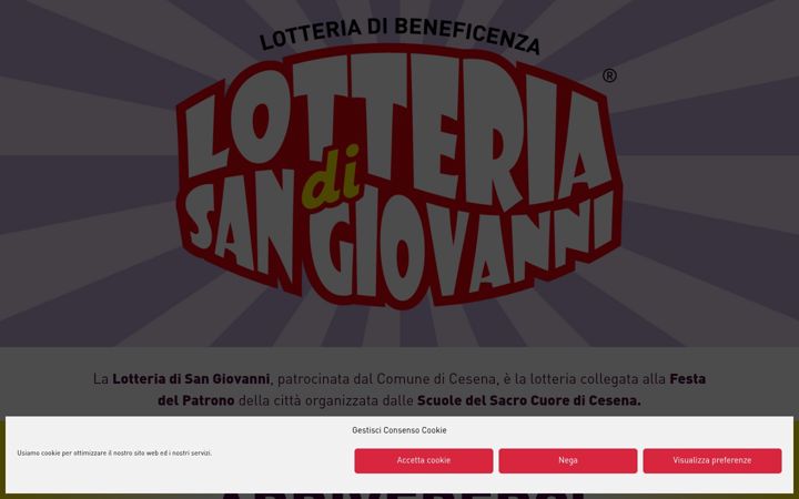 Screenshot of lotteriadisangiovanni.it