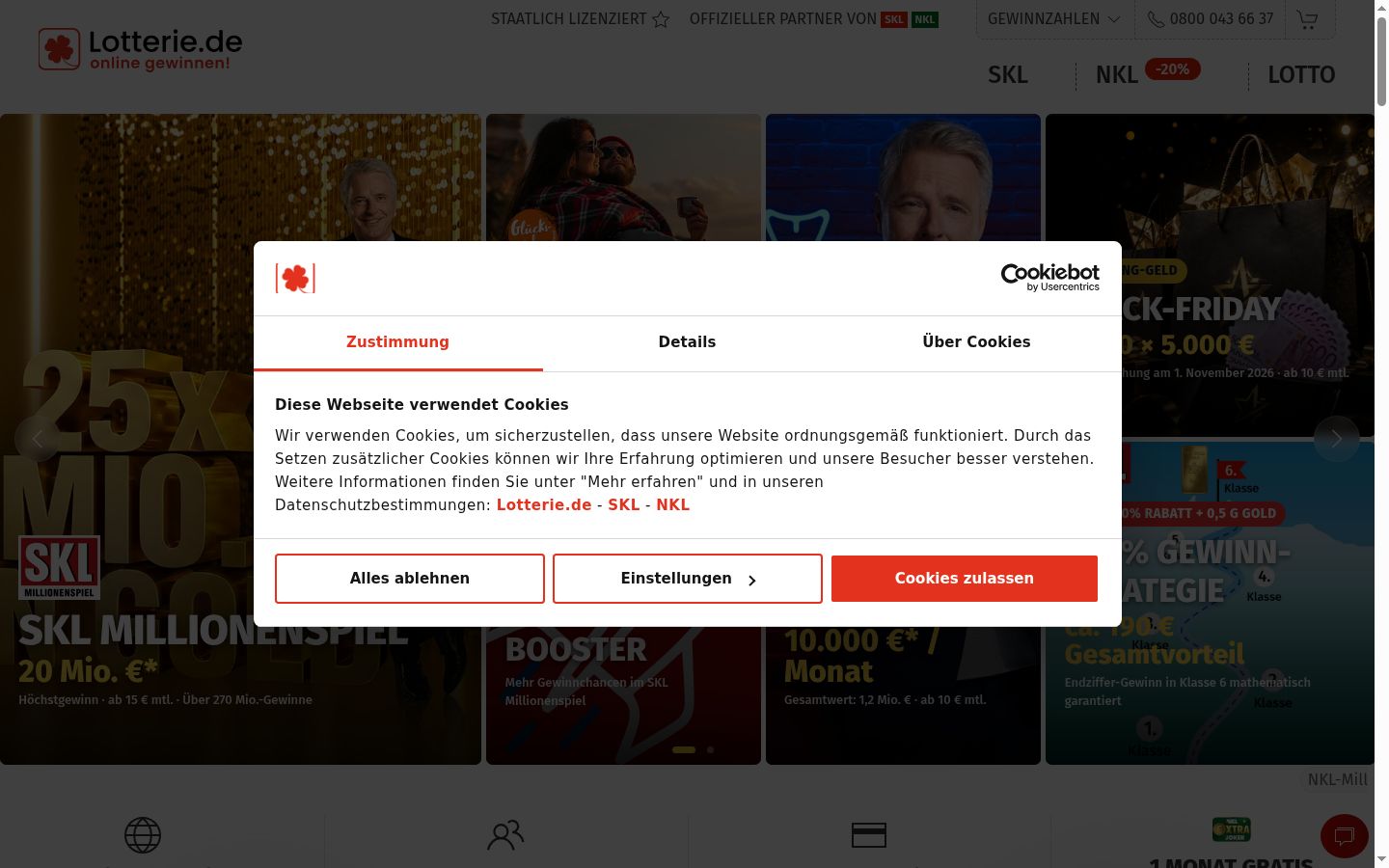 Sutikimo reklamjuostės, rodytos prieš bet kokią sąveiką, ekrano kopija
