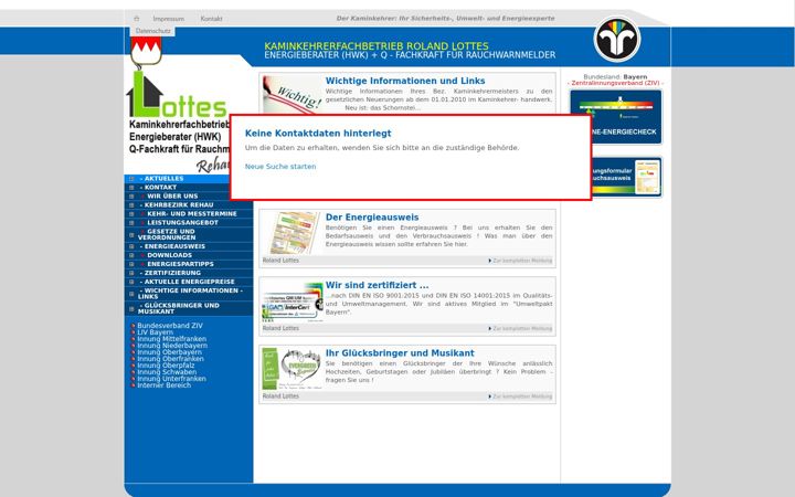 Screenshot of lottes-roland.de