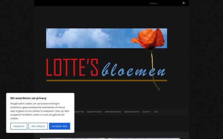 Screenshot of lottesbloemen.nl
