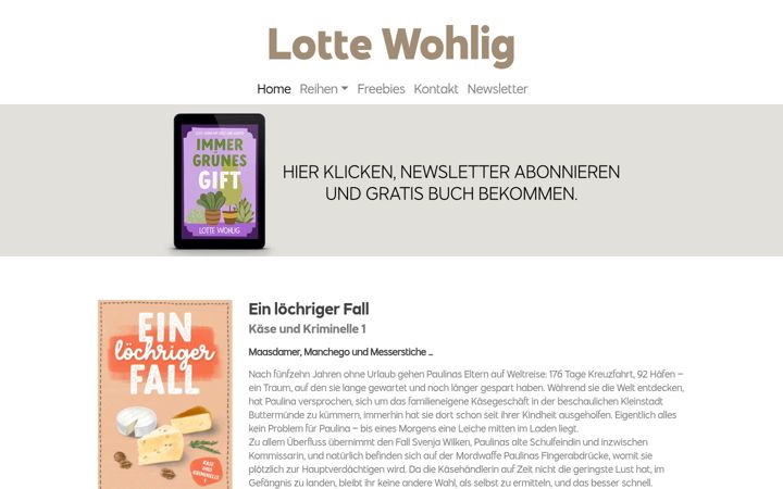 Screenshot of lottewohlig.de