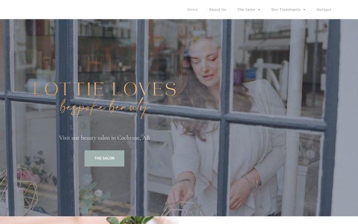 Screenshot of lottielovesbeauty.ca
