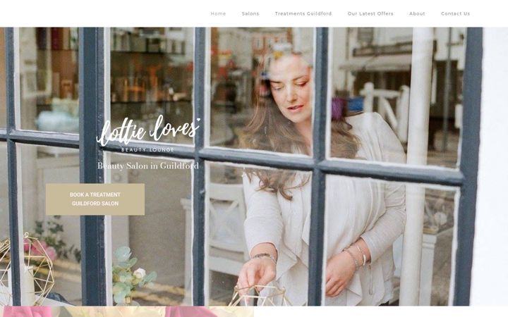 Screenshot of lottielovesbeauty.com