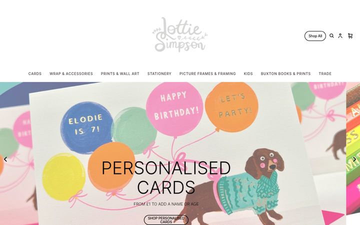 Screenshot of lottiesimpson.com