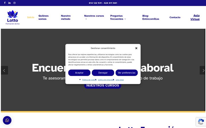 Screenshot of lottoformacion.com