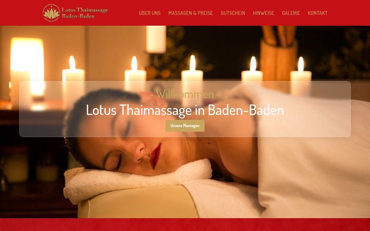 Screenshot of lotus-massage.eu