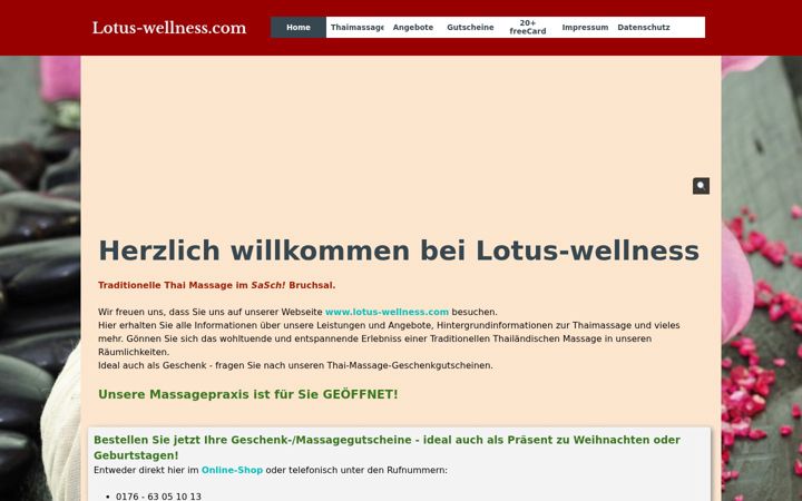 Screenshot of lotus-wellness.com
