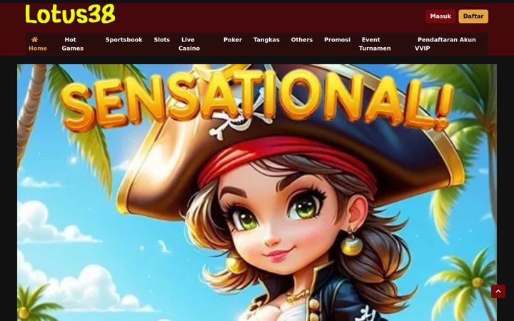 Screenshot of lotus38.com