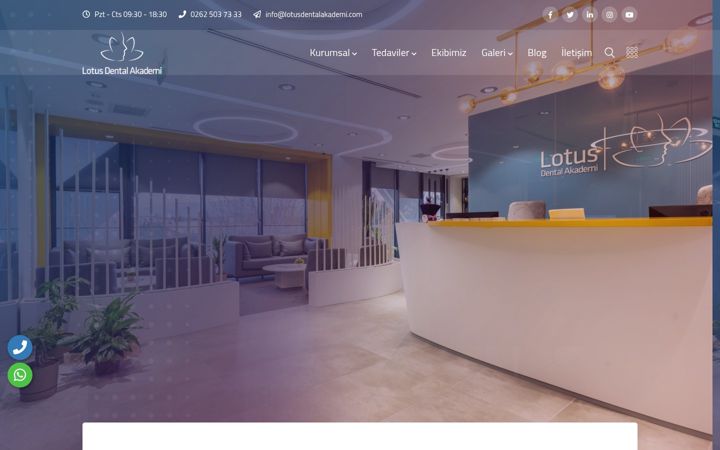 Screenshot of lotusdentalakademi.com