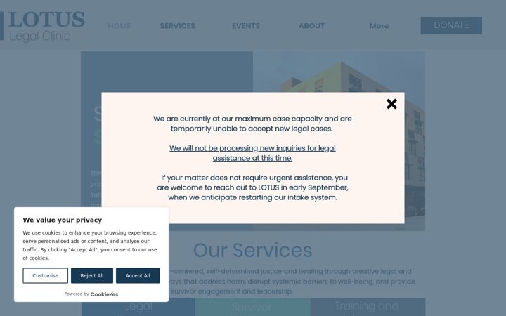 Screenshot of lotuslegal.org