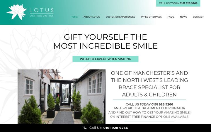 Screenshot of lotusorthodontics.com