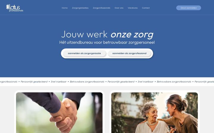 Screenshot of lotusprofessionals.nl