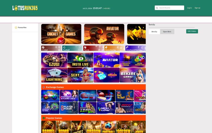 Screenshot of lotusrun365.com