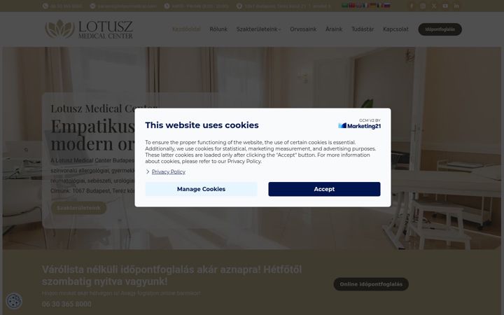 Screenshot of lotuszmedical.com
