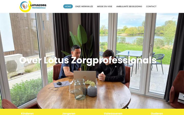 Screenshot of lotuszorgprofessionals.nl