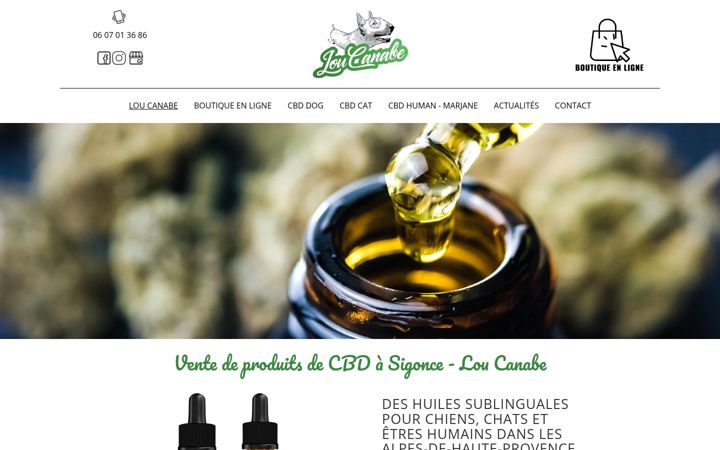 Screenshot of lou-canabe.fr