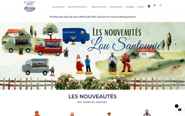 Screenshot of lou-santounie.com