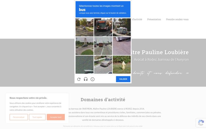 Screenshot of loubiere-avocat.fr
