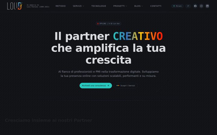 Screenshot of loud-agency.it