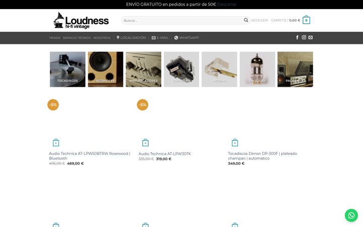 Screenshot of loudness.es