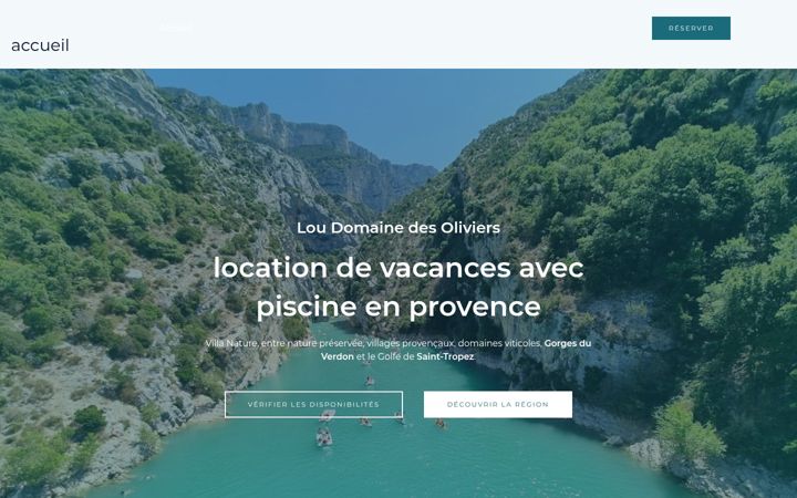 Screenshot of loudomainedesoliviers.fr