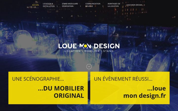 Screenshot of louemondesign.fr