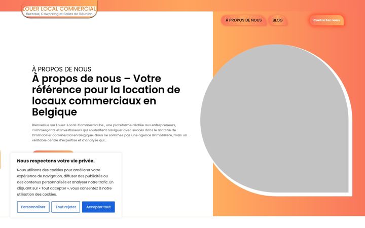 Screenshot of louer-local-commercial.be