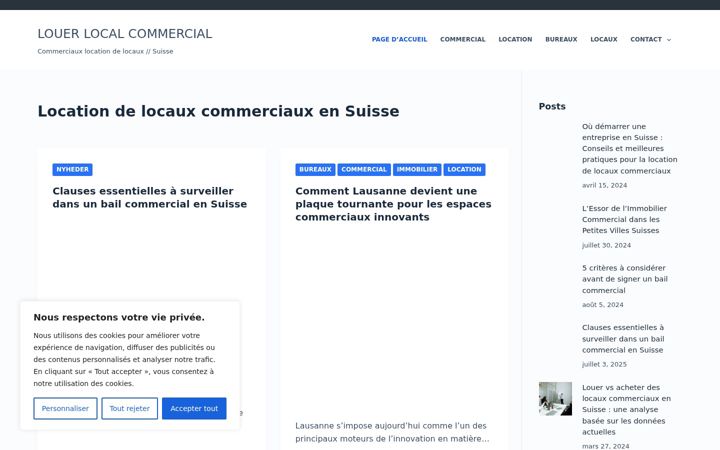 Screenshot of louer-local-commercial.ch
