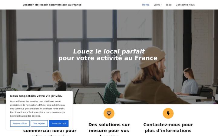 Screenshot of louer-local-commercial.fr