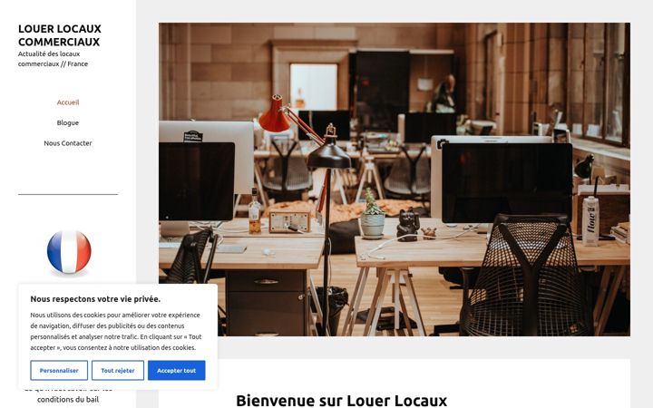 Screenshot of louer-locaux-commerciaux.fr