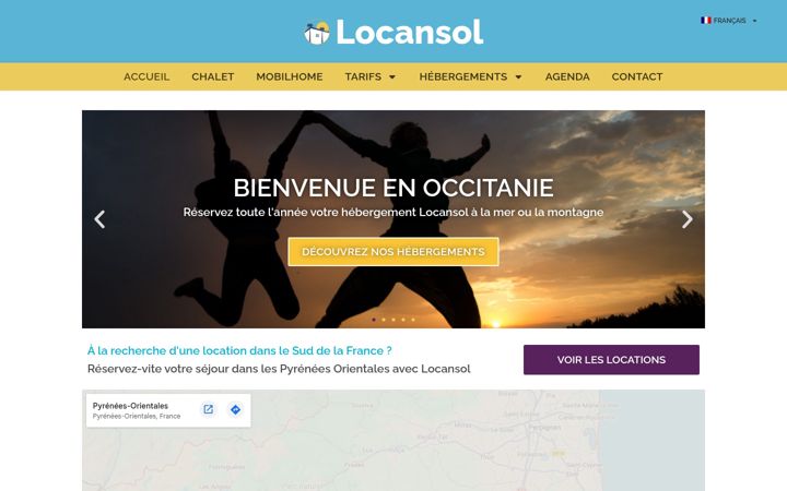 Screenshot of louer-mobil-home.fr