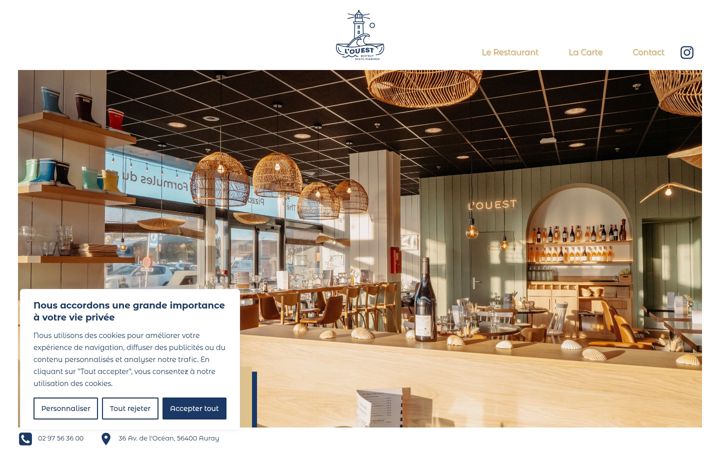 Screenshot of louestauray.fr