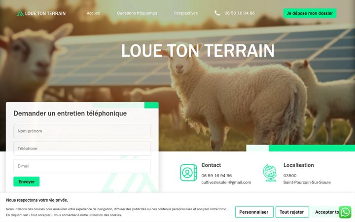 Screenshot of louetonterrain.com