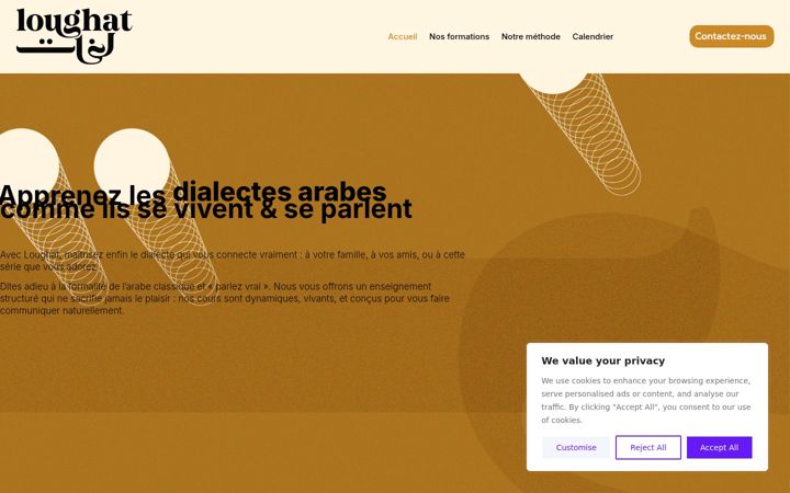 Screenshot of loughat.org