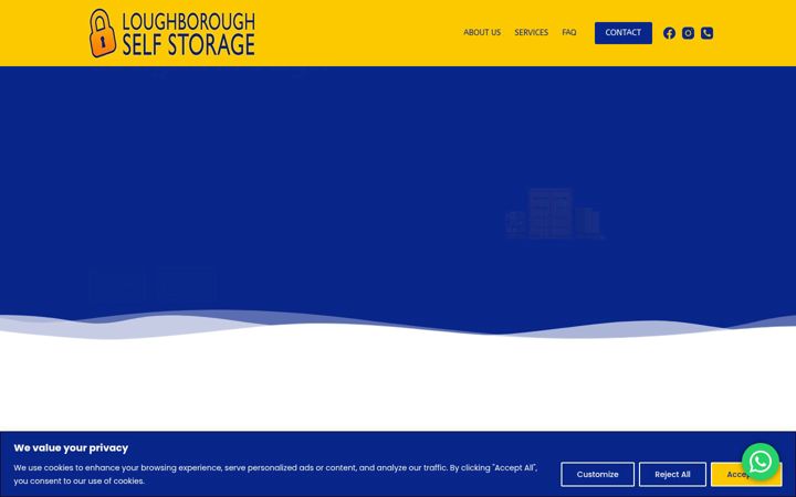 Screenshot of loughboroughselfstore.com