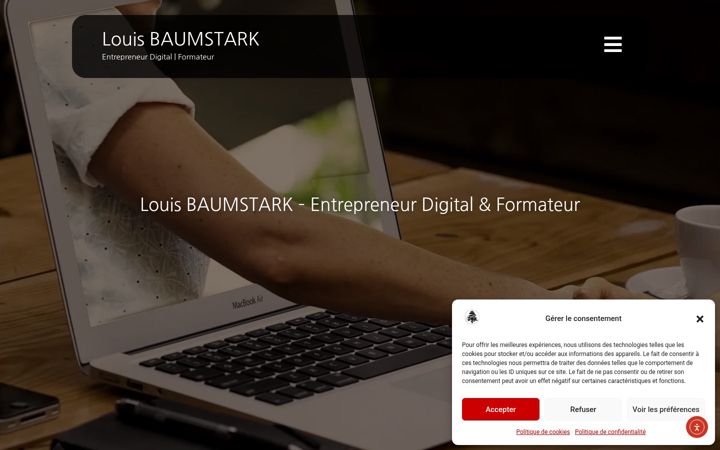Screenshot of louis-baumstark.com